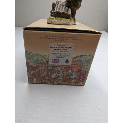 David Winter “Shropshire Pig Shelter” The Shires Collection Original Box & COA