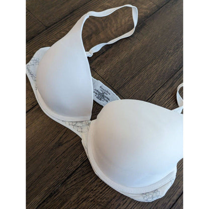 Simply Vera Wang Womens Sz 36D Lightly Padded T Shirt Bra Solid White