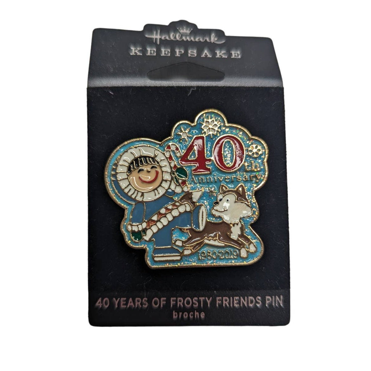 Hallmark Keepsake 40 Years of Frosty Friends Collectible Pin Broche 1980 2019