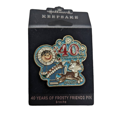 Hallmark Keepsake 40 Years of Frosty Friends Collectible Pin Broche 1980 2019