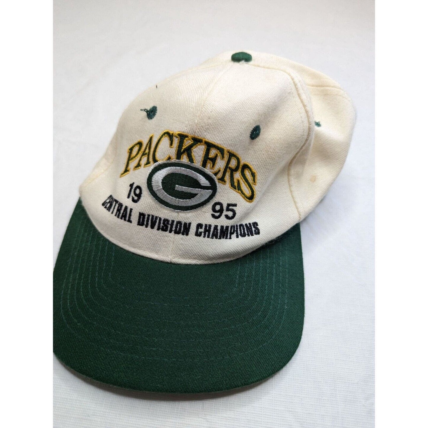 VTG Green Bay Packers NFL 1995 NFC Central Div Champs SNAPBACK Hat