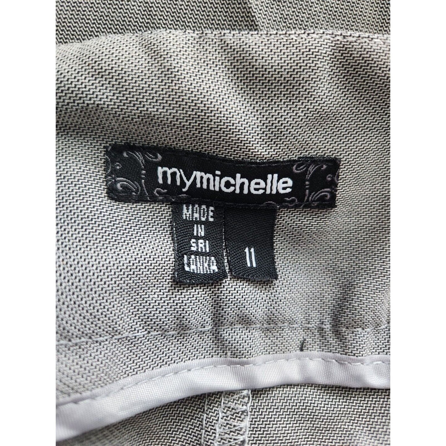 My Michelle Juniors Sz 11 Light Gray classic Dress Pants Flare Leg