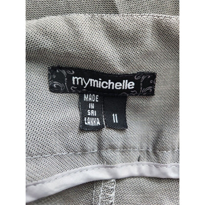 My Michelle Juniors Sz 11 Light Gray classic Dress Pants Flare Leg