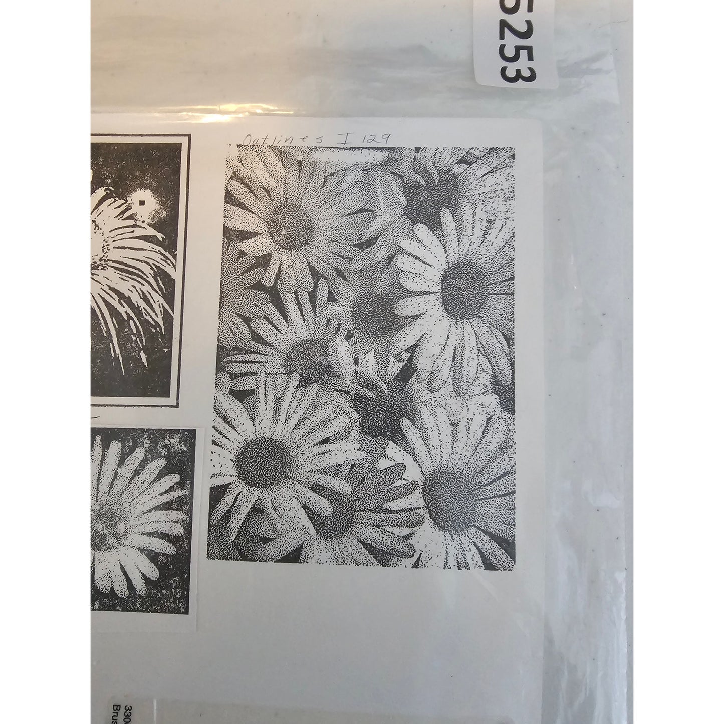 Lot of Unmounted Rubber Stamps Cutlines Penny Black Flowers Daisy