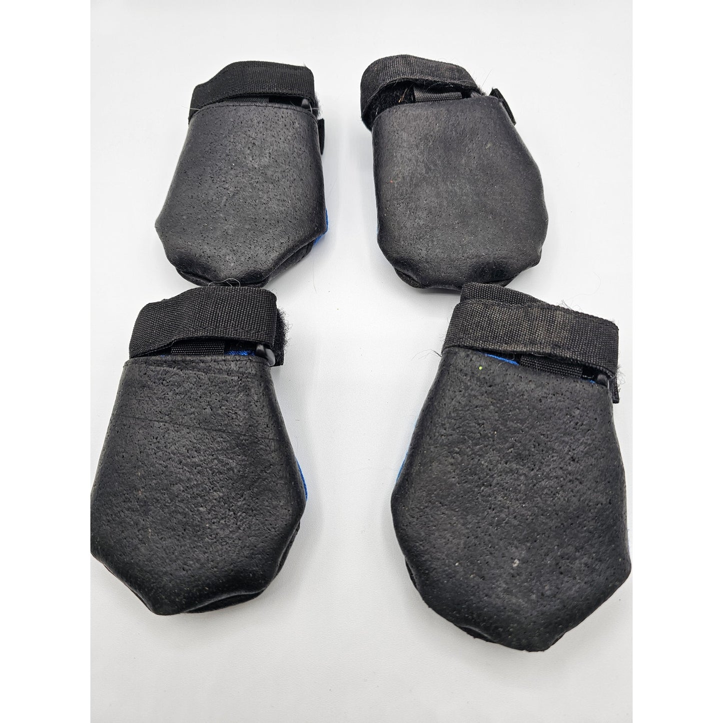 Ruffwear Set of 4 Polar Trex Dog Boots Black Blue Size M Leather