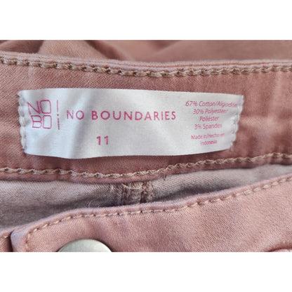 No Boundaries Juniors Sz 11 Light Blush Pink Skinny Jeans High Rise