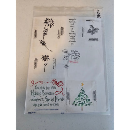 Lot of Unmounted Rubber Stamps Paper Inspirations Hero Arts Christmas Season