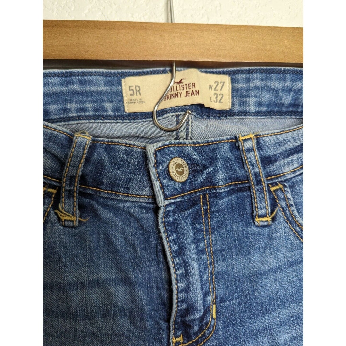 Hollister Juniors Sz 5R Medium Wash Skinny Blue Jeans