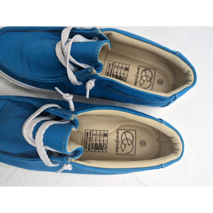 Everglades Mens Sz 40 Slip On Canvas Boat Shoes Bright Blue
