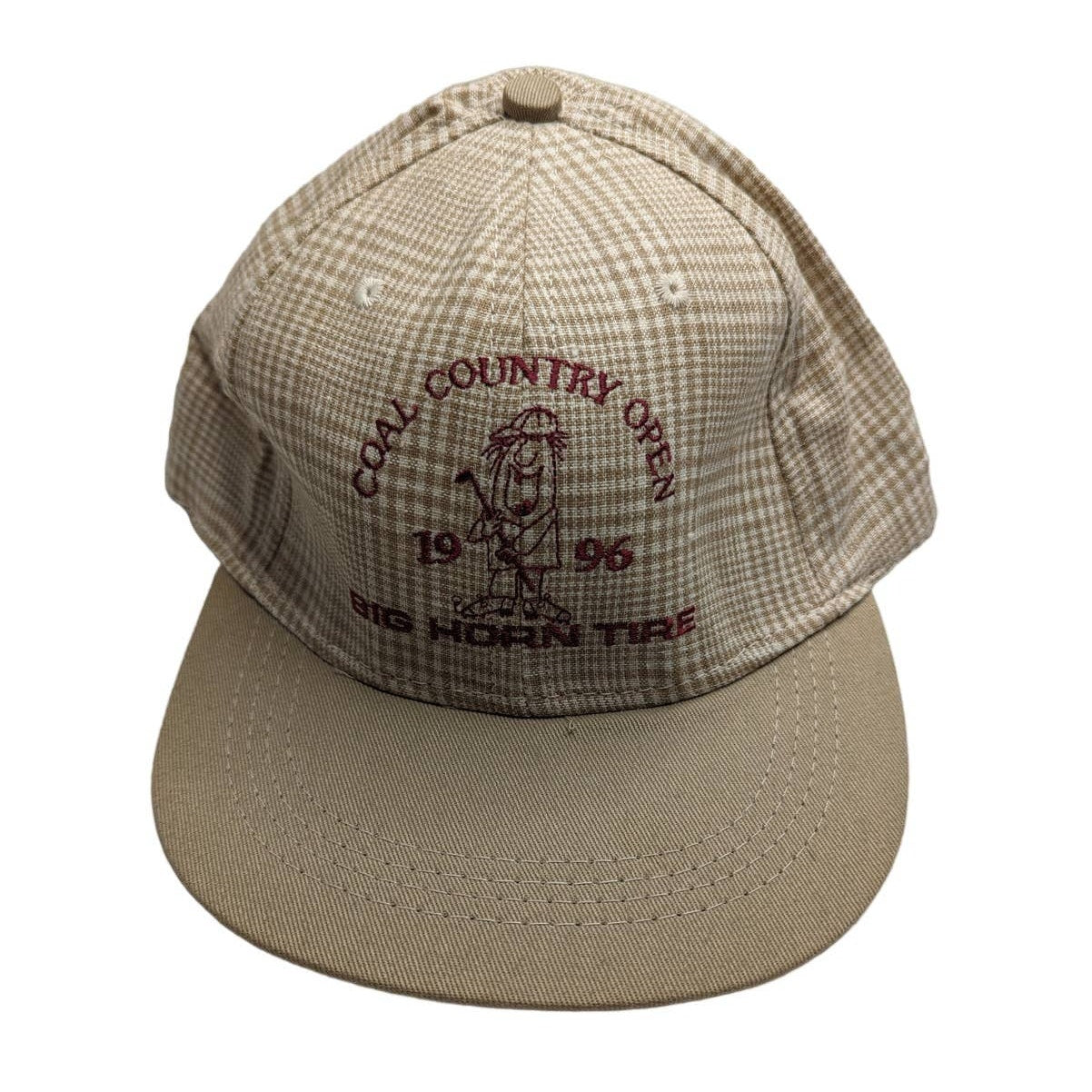 Vintage 1996 Coal Country Open Big Horn Tire Golf Tournament Baseball Hat