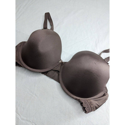 Felina Mujeres Sz 36DD Sujetador De Camiseta Ligeramente Acolchado Marrón Bronce