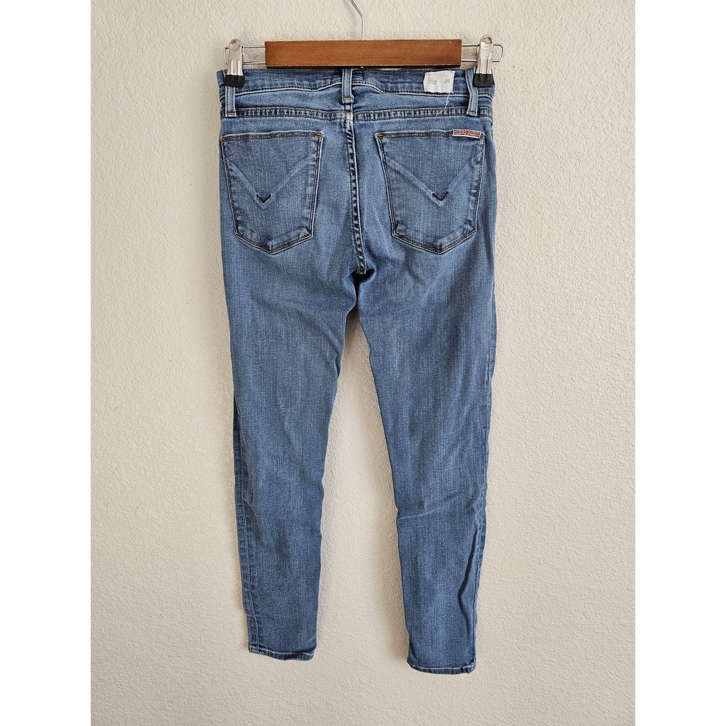 Hudson Crop Krista Super Skinny Jeans Size 25 Waist Stretch Denim