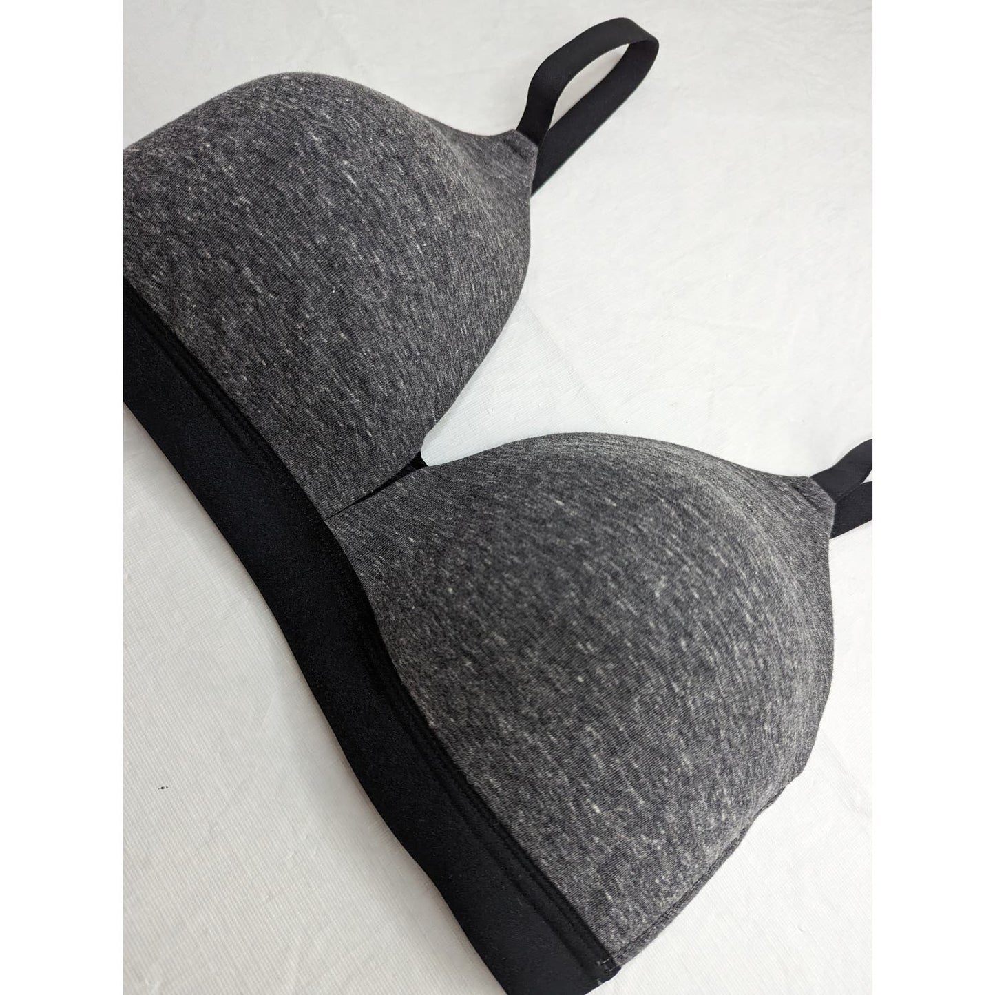 Auden Womens Sz 36DD Gray and Black Lightly Padded T Shirt Bra