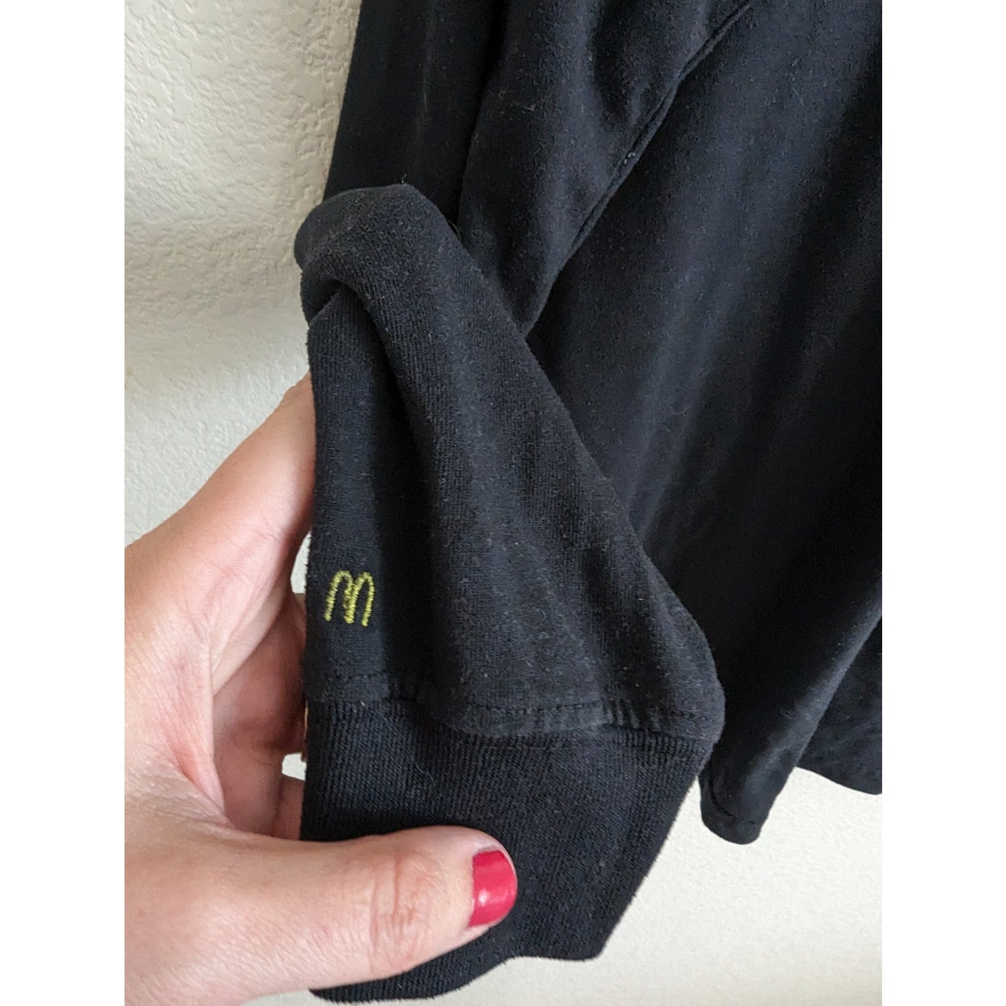 M by Barco Mcdonalds Mens Sz XXL Long Sleeve T Shirt Black