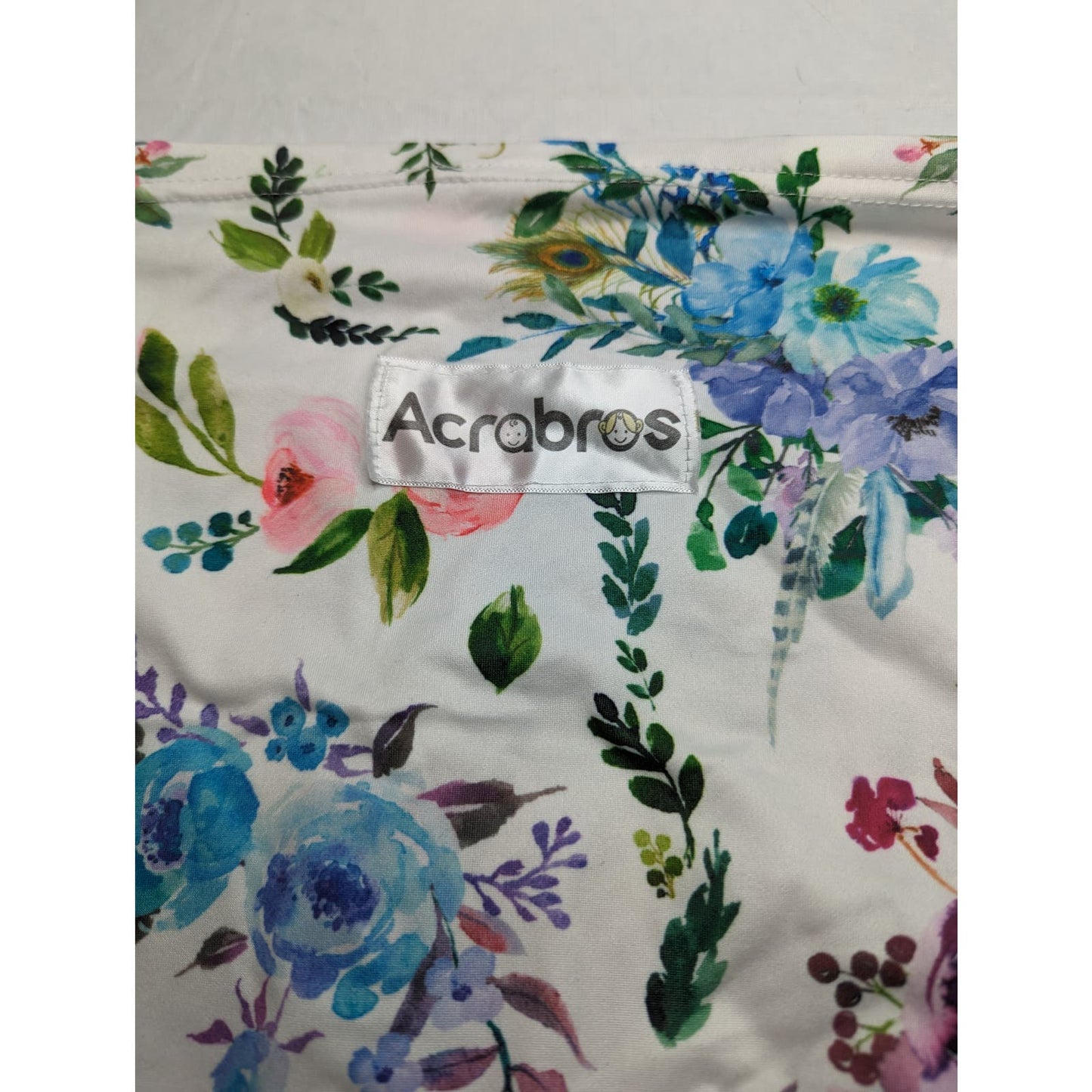 Acrabros Baby Girls Carseat Cover Bright Colorful Watercolor Floral Print