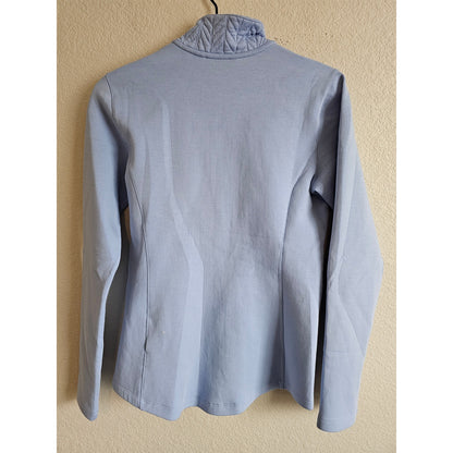 Lady Hagen Womens Sz XS Full Zip Quilted Golf Jacket Light Blue