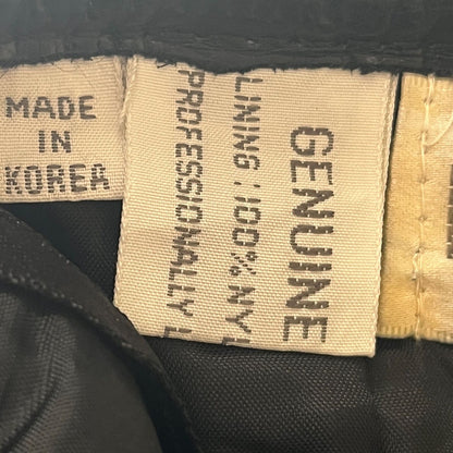 Vintage Laurice Womens Sz 10 Black Leather Pants High Waist 1980s