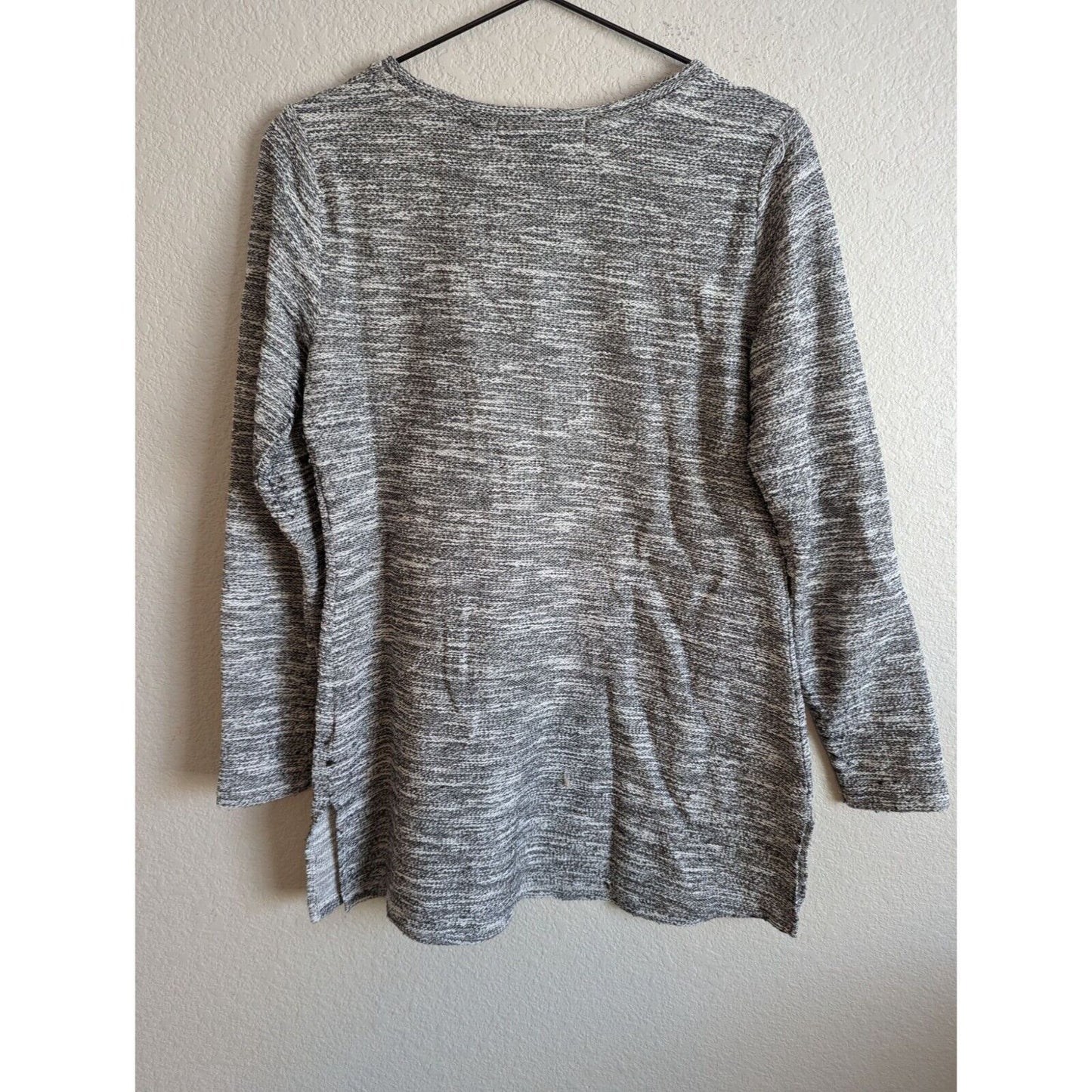 Old Navy Maternity Womens Sz M Long Sleeve Knit Lightweight Sweater Gray