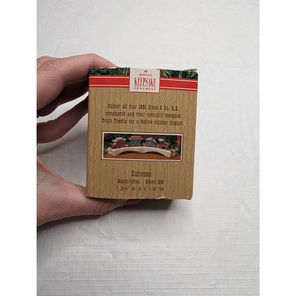 Vintage Hallmark Keepsake Christmas Ornament Claus & Co RR Caboose Train