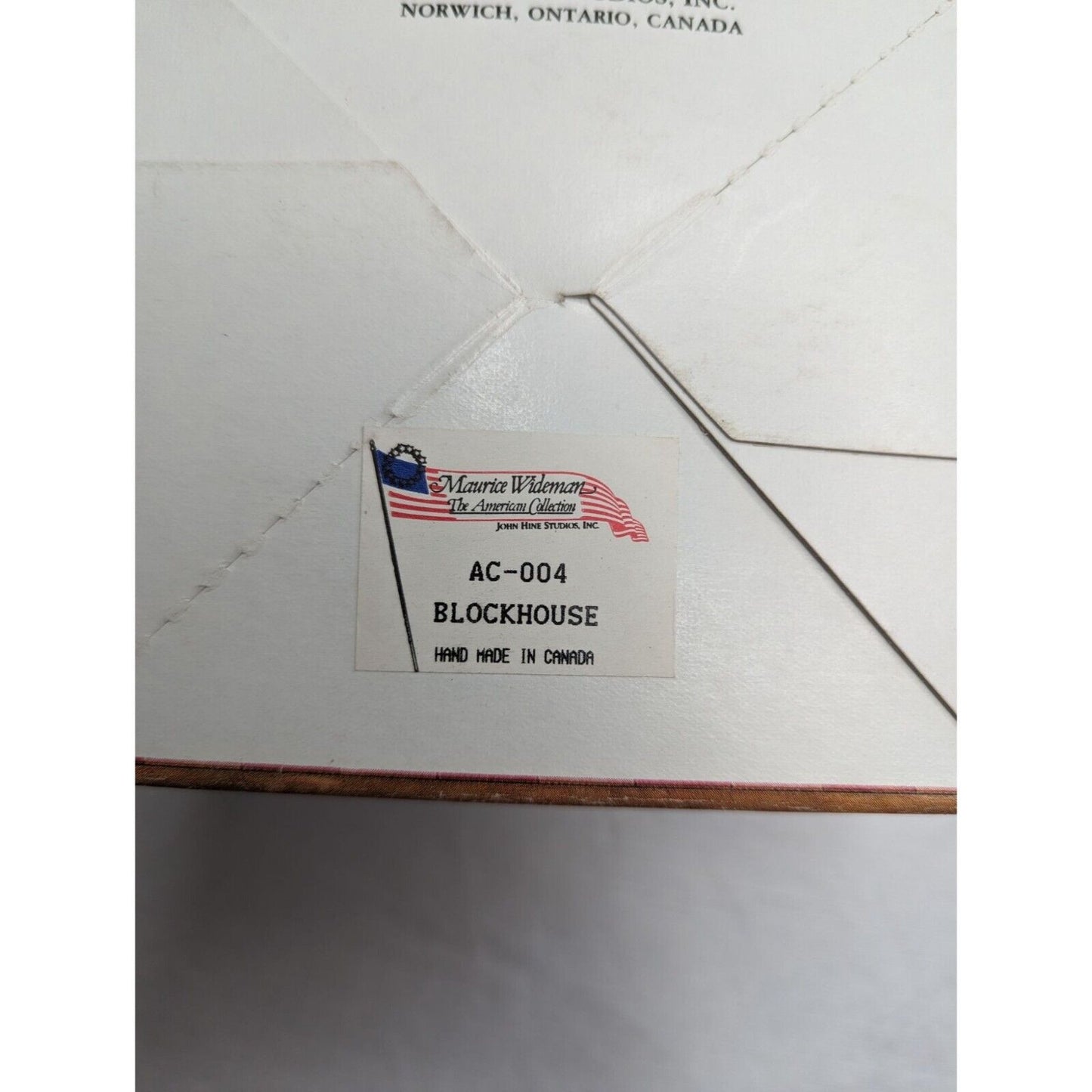 Maurice Wideman Blockhouse AC-004 John Hine Studios Hand Made in Canada