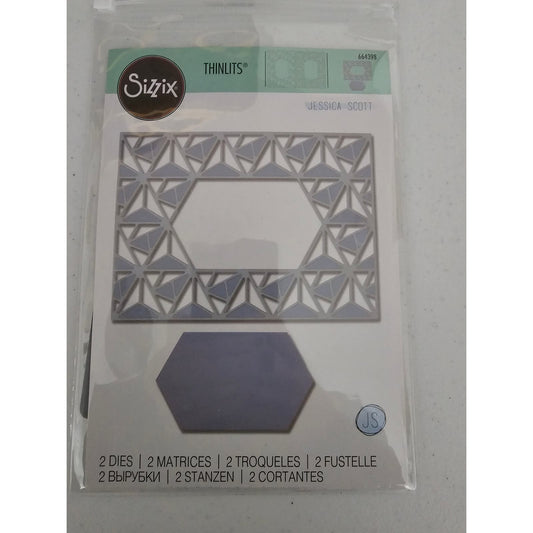 Sizzix Thinlits Jessica Scott Steel Craft Die Set Geometric