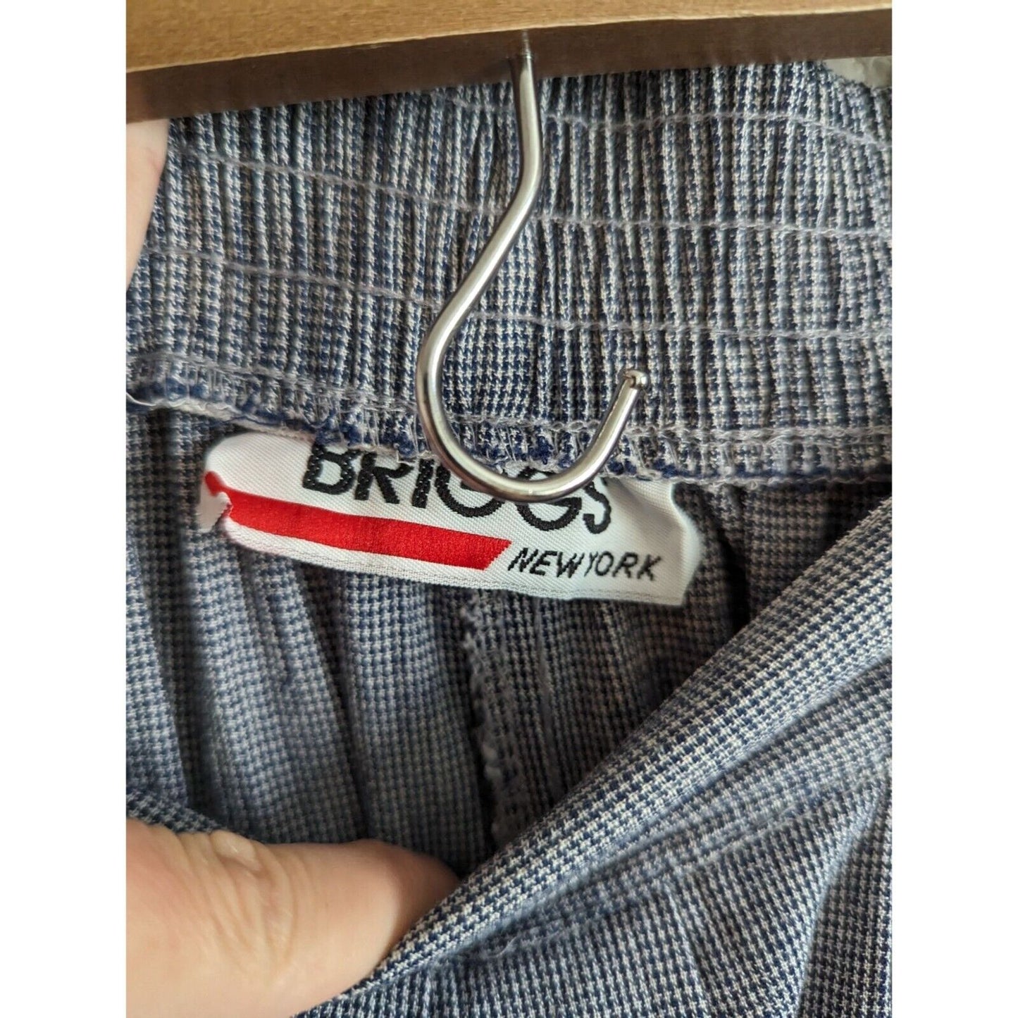 Vintage 1980s Briggs New York Womens Sz 8 Midi Length Skirt Houndstooth