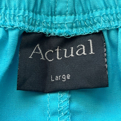 Actual Wwomens Sz L Bright Blue Scrub Pants