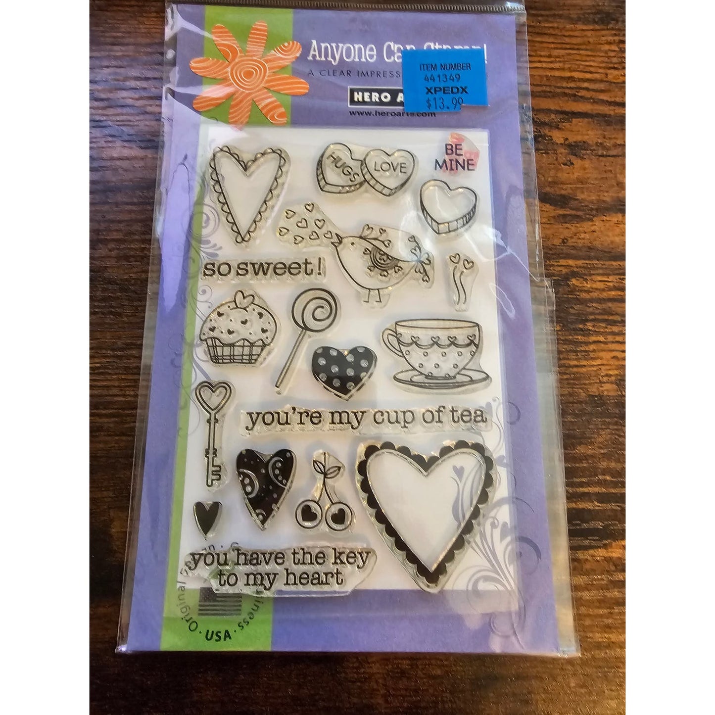 Hero Arts Clear Rubber Stamp Set So Sweet Hearts Valentines Day