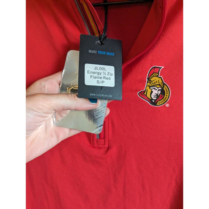 Ottawa Senators Womens Sz S Pullover 1/4 Zip Athletic Jacket NHL Hockey NEW