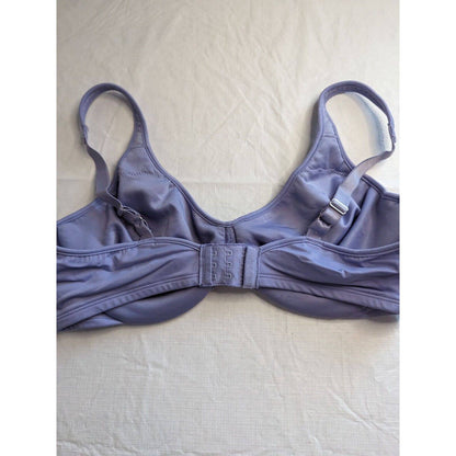 Vintage 1990s Bali Womens Sz 36D Light Purple Minimizer Unlined Bra