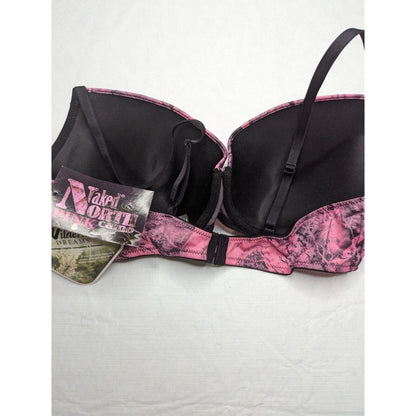 Wilderness Dreams Womens Sz 38C Pink Camo Push Up Bra NEW