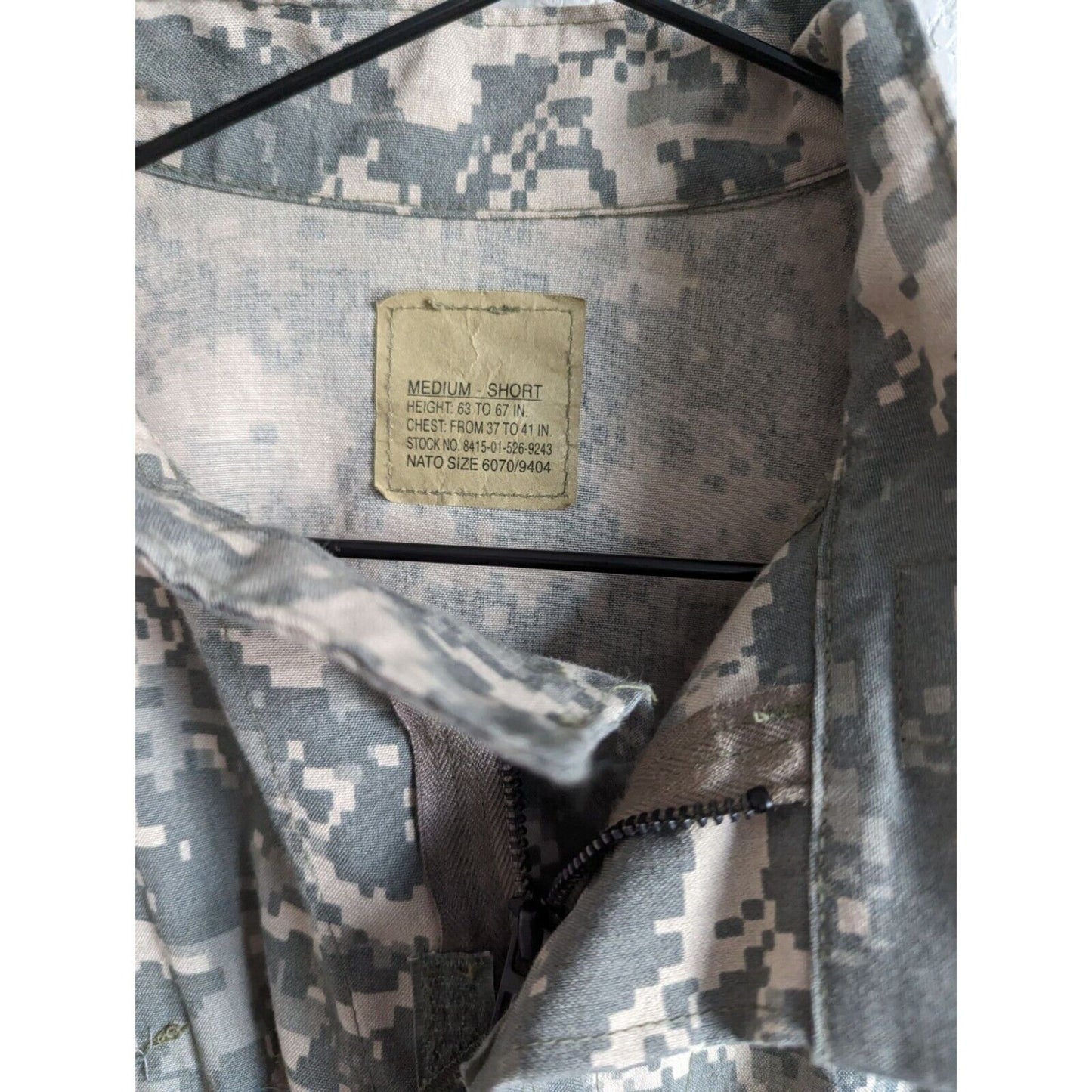 US Air Force Combat Uniform Long Sleeve Shirt Medium Short DSCP
