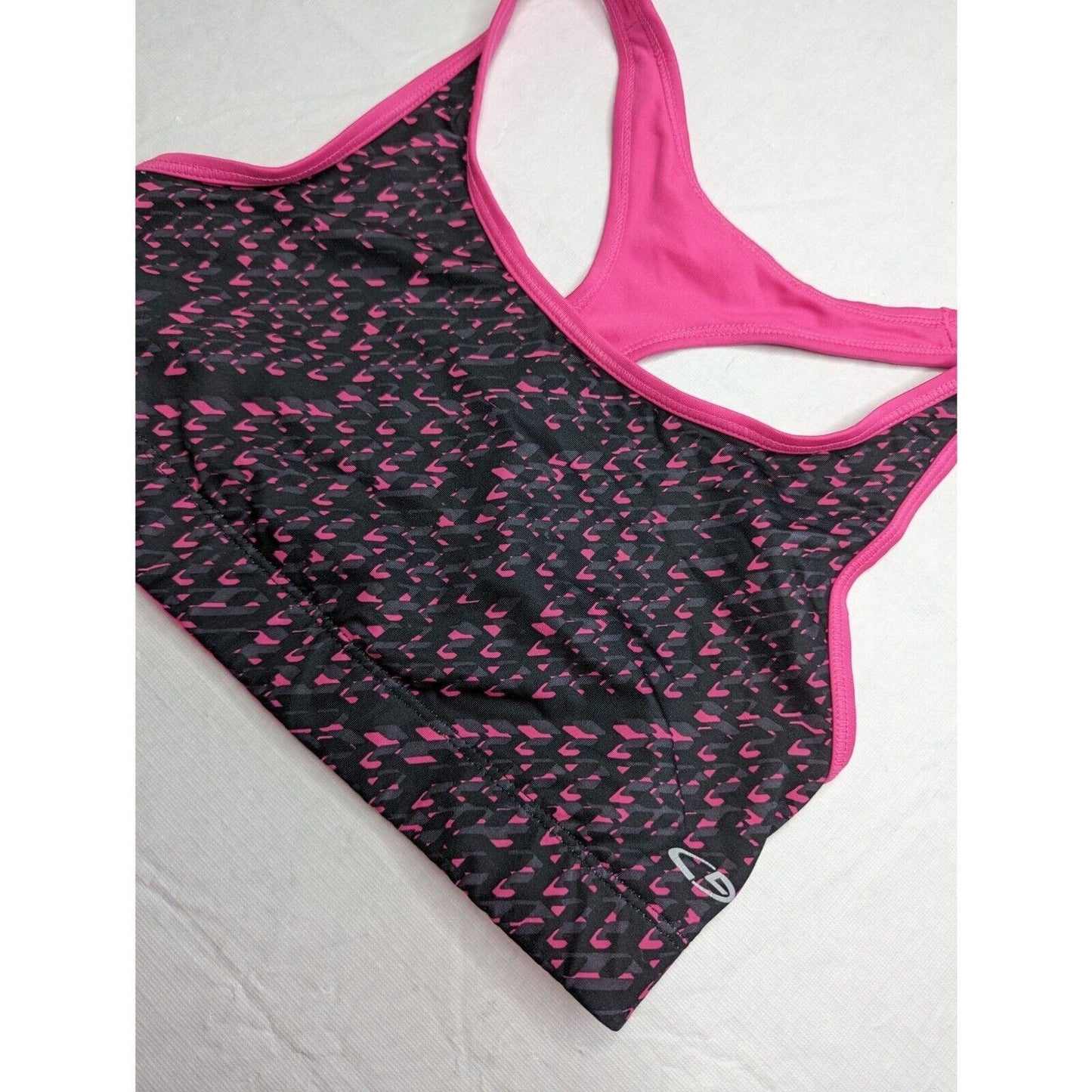 C9 by Champion Womens Sz S Compression Sports Bra Pink and Black Racerback