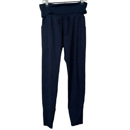 Old Navy Cozecore Sz M Black Pocket Drawstring Polyester Spandex AW Pant