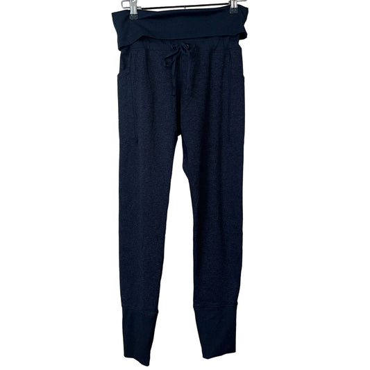 Old Navy Cozecore Sz M Black Pocket Drawstring Polyester Spandex AW Pant