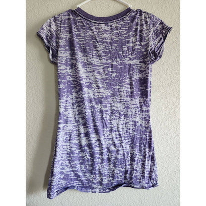 Blue 84 by Step Ahead Womens Sz M Burnout T Shirt Purple Winter Park CO