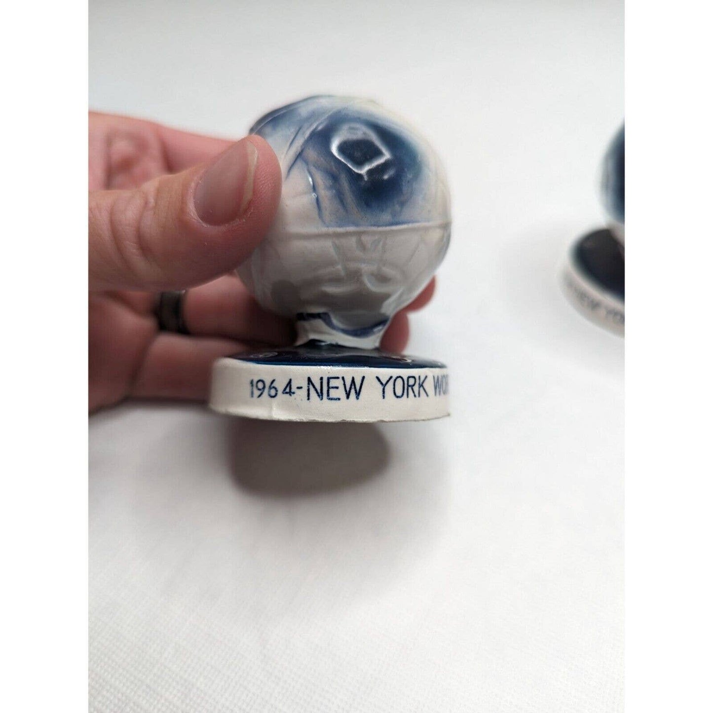 1964-65 New York World's Fair Unisphere Globe SALT & PEPPER SHAKERS