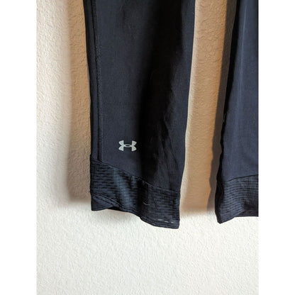 Under Armour Womens Sz S Fly Fast Compression Capri Pants Black