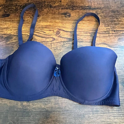 Mix & Co Womens Sz 36C Padded Bra Dark Blue