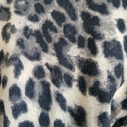 Rae Mode Womens Sz M Athletic Leggings Black Gray Leopard Cheetah Print