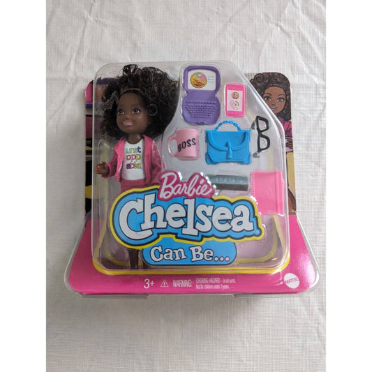 Barbie Chelsea Can Be Playset Chelsea Business Woman Muñeca de 6" y accesorios