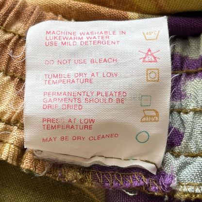 Tan Jay Nygard Womens Sz M Vintage Midi Pencil Skirt Floral