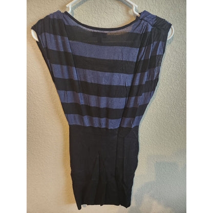 Express Womens Sz XS Pencil Dress Mini Length Blue and Black