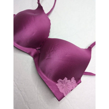 Victorias Secret Angels Secret Embrace Sz 34D Seamless T Shirt Bra Purple