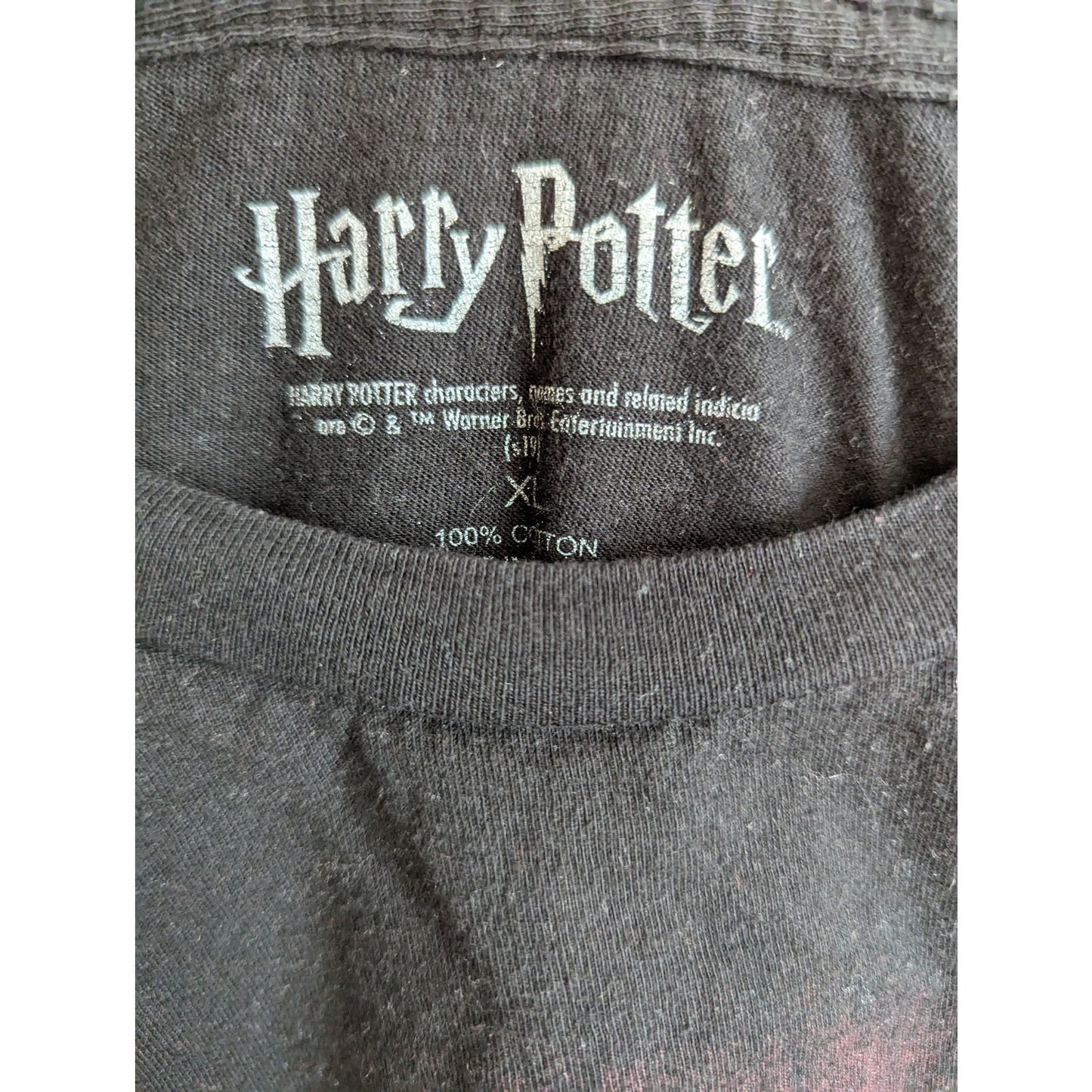 Harry Potter Mens Sz XL Short Sleeve T Shirt Gryffindor House Black Red