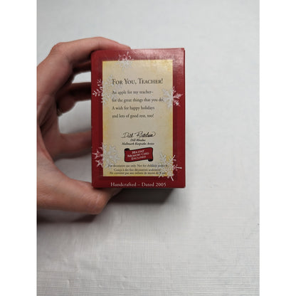 Hallmark Keepsake Christmas Ornament For You Teacher Owl and apple