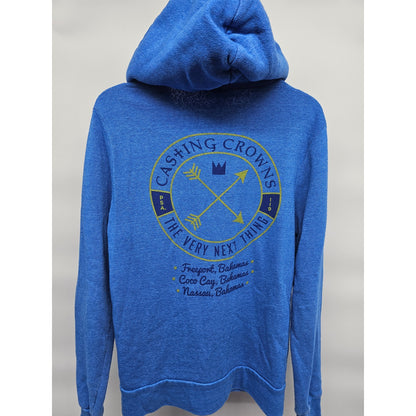 Casting Crowns The Very Next Thing Womens Sz M Full Zip Hoodie Blue Concert