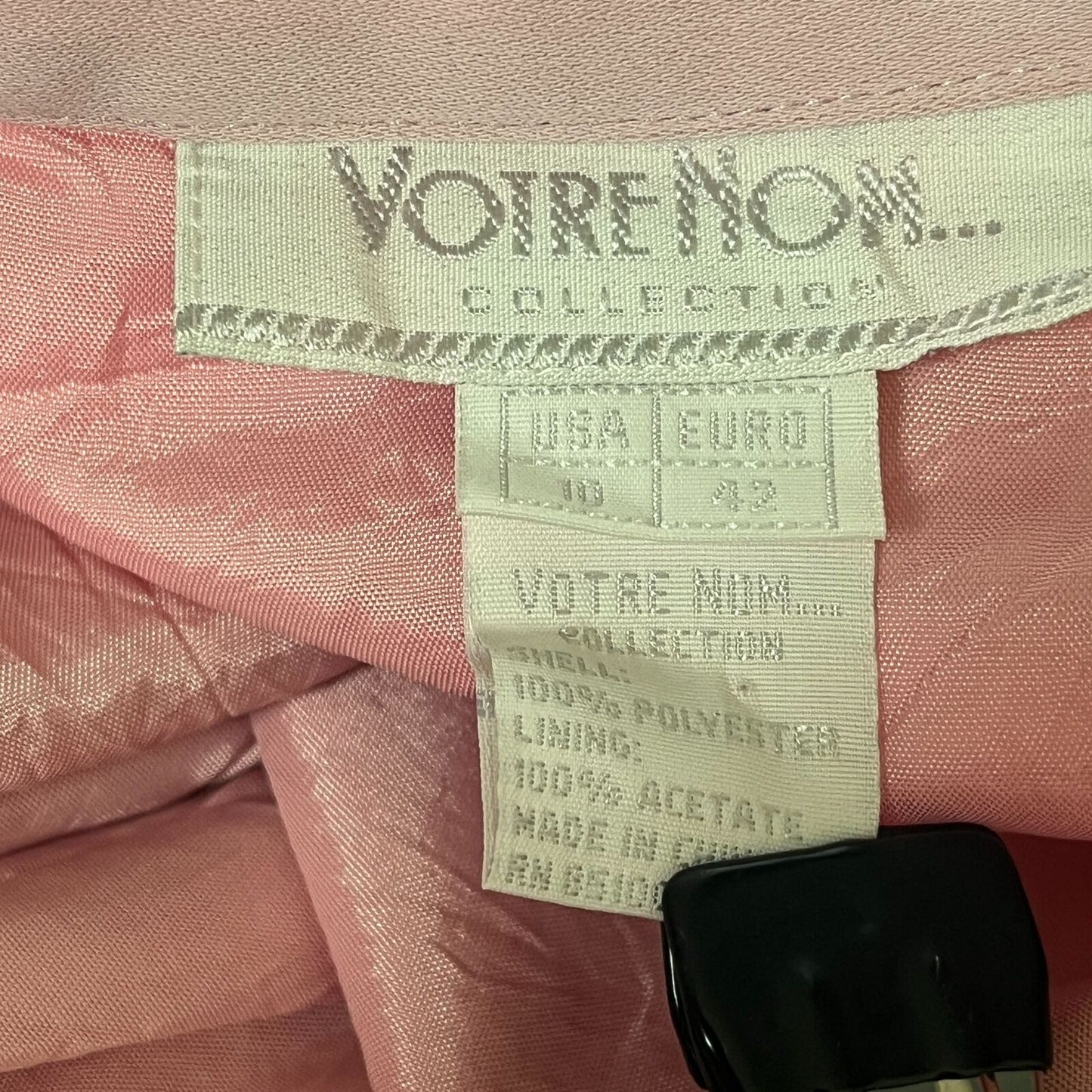 Vintage Votre Nom Womens Sz 10 Knee Length Pink Skirt