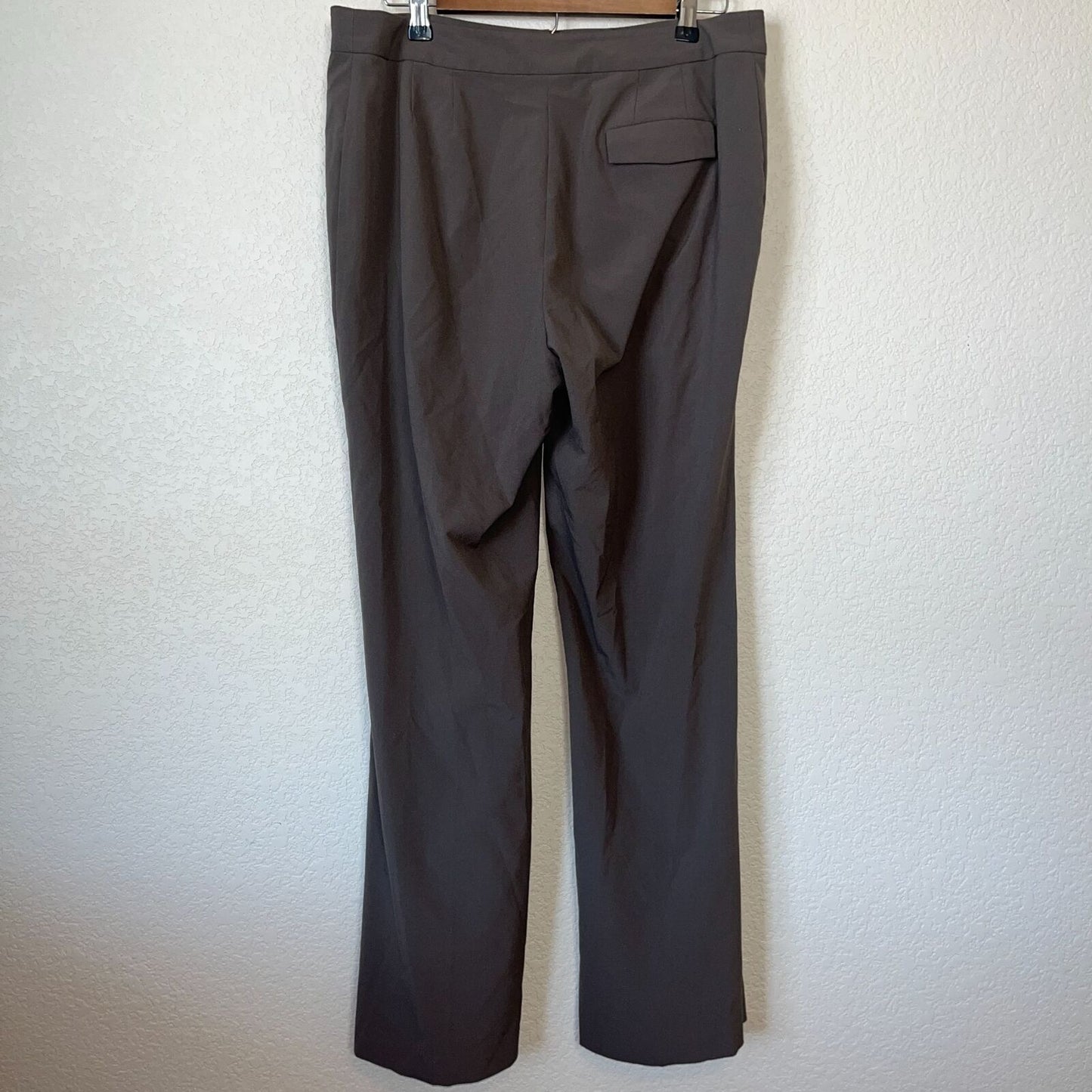 J Jill Womens Sz 12 Olive Green Straight Leg Career Pants