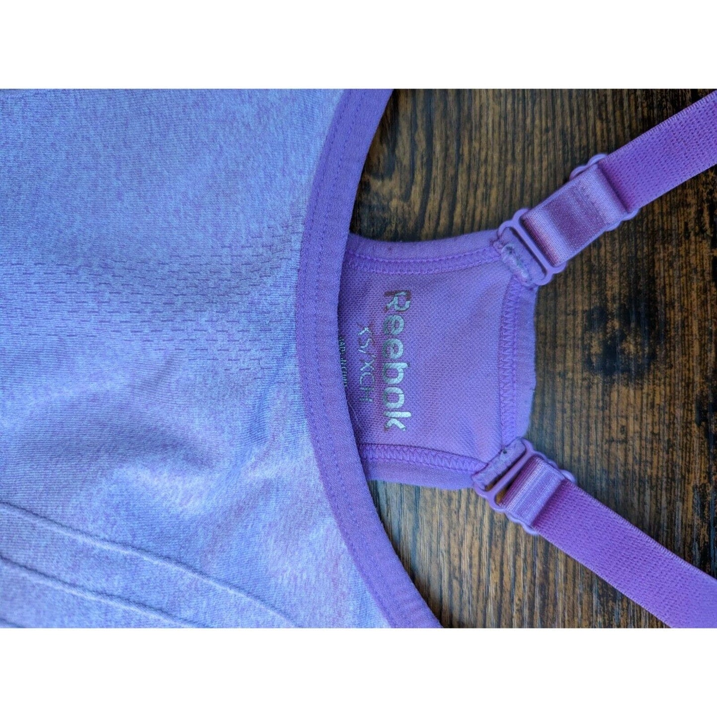 Reebok Womens Sz XS Light Purple Sports Bra Racerback